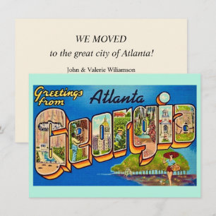 Atlanta-Vintage-Postkarte