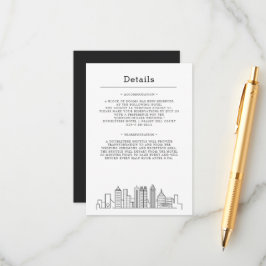 Atlanta Wedding | Gästedaten Begleitkarte