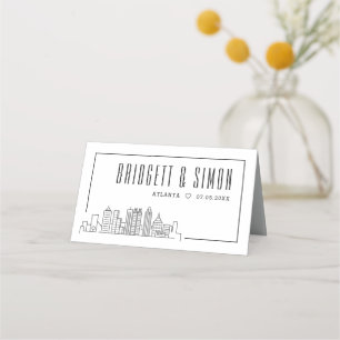 Atlanta Wedding Place Table Name Cards Platzkarte