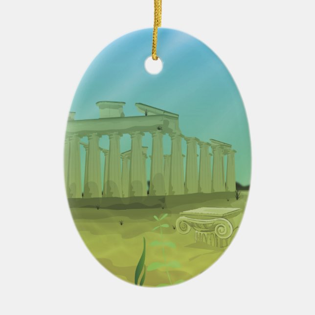 Atlantas Cartoon Keramikornament (Vorne)