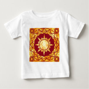 Atlantean Gold auf Rot Baby T-shirt