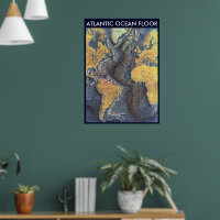 " Atlantic: 1968 - The Atlantic OCEAN FLOOR map ..