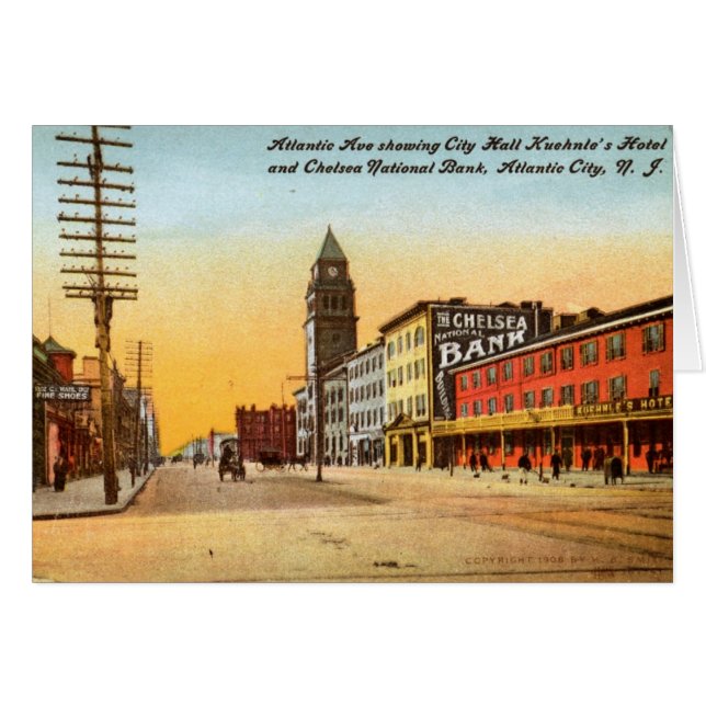 Atlantic Ave., Atlantic City 1908 Vintag (Vorderseite (Horizontal))