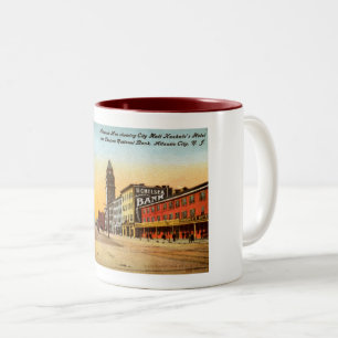 Atlantic Ave, Atlantic City 1908 Vintage Two-Tone Zweifarbige Tasse