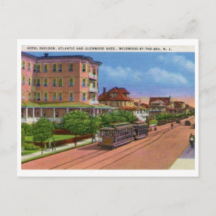 Atlantic Ave., Wildwood by the Sea NJ Vintage Postkarte