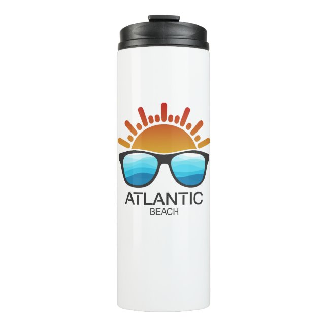 Atlantic Beach North Carolina Sonnenbrille Thermosbecher (Vorderseite)