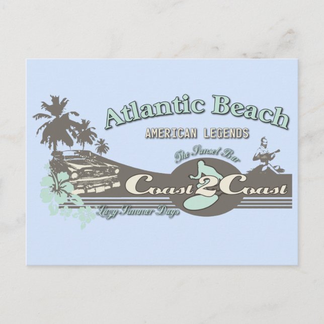 Atlantic Beach Travel North Carolina Postcard Postkarte (Vorderseite)