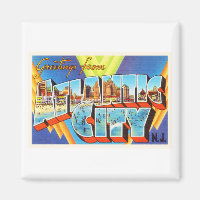 Atlantic City 2 New Jersey NJ Vintage Travel -
