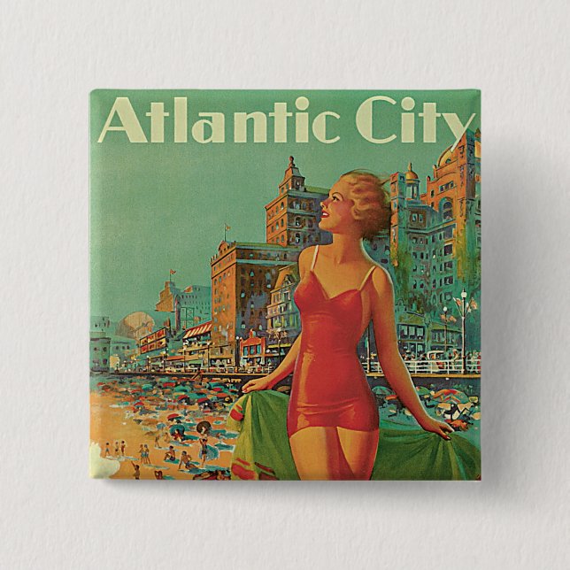 Atlantic City - America's All Year Resort Button (Vorderseite)