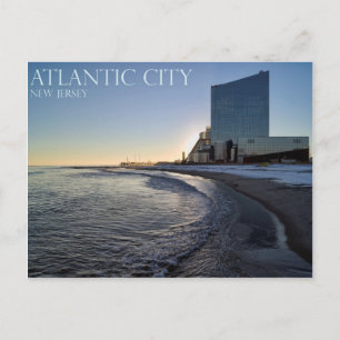 Atlantic City at Dusk Postkarte