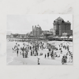 Atlantic City Beach & Boardwalk, 1910 Postkarte