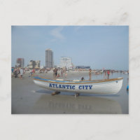 Atlantic City Beach Postcard