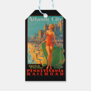 Atlantic City Beauty Vintages Kunstwerk Geschenkanhänger