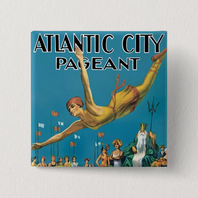 Atlantic City Festzug Button (Vorderseite)