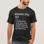 ATLANTIC CITY GIRL NJ NEW JERSEY Funny City Zuhaus T-Shirt<br><div class="desc">Coole sassy geboren in der Stadt oder erhöhte Kunstwerke für native "Atlantic City Girl NJ New Jersey". Es ist ein perfektes Geschenk oder Geschenk für alle Frauen,  die Sie gewollt,  um zu überraschen. Kaufen Sie das Design jetzt!</div>