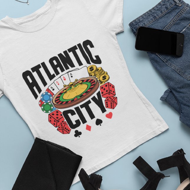 Atlantic City New Jersey Casino Gambling T-Shirt (Von Creator hochgeladen)
