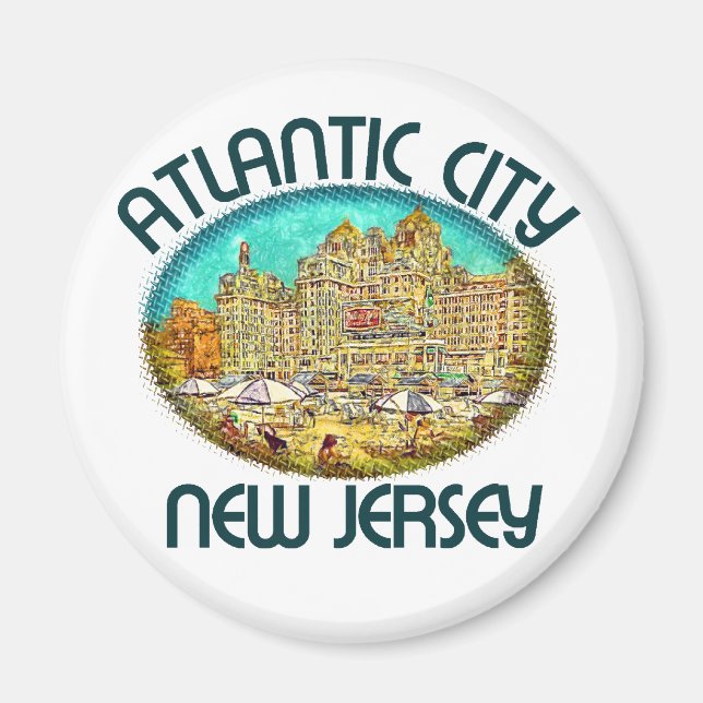 Atlantic City, New Jersey Magnet (Vorne)