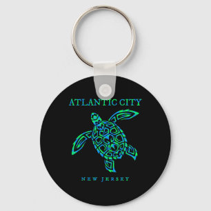 Atlantic City New Jersey Meeresschildkröte Jungen Schlüsselanhänger