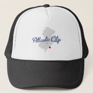 Atlantic City New-Jersey NJ Shirt Truckerkappe