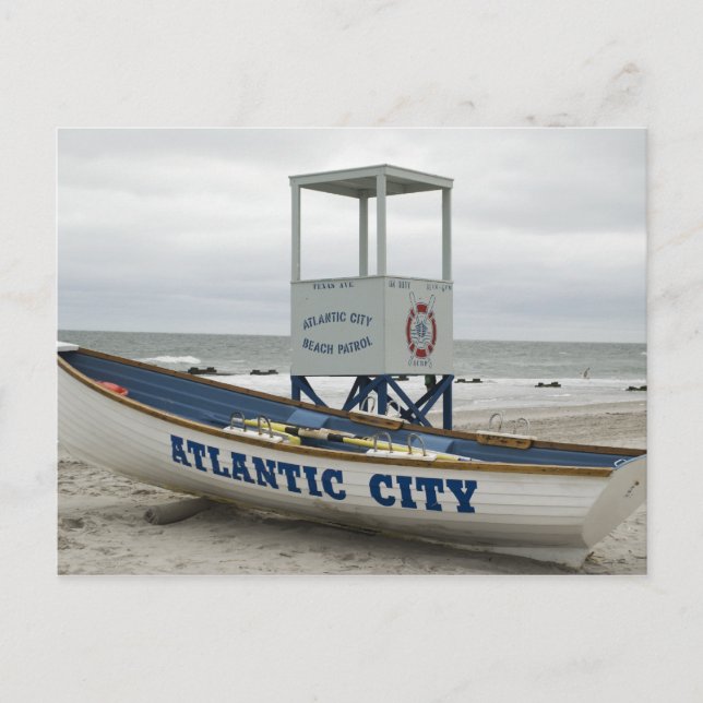 Atlantic City, New Jersey Postkarte (Vorderseite)
