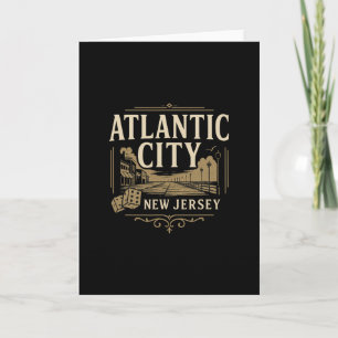Atlantic City New Jersey Urlaub Casino Spielhalle  Karte
