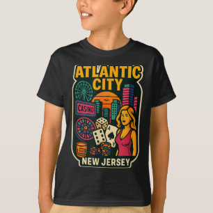 Atlantic City New Jersey Urlaub Kasino Spiele Ga T-Shirt