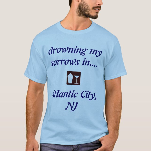 Atlantic City, NJ DRINKING SHIRT! (alias Boardwalk T-Shirt (Vorderseite)