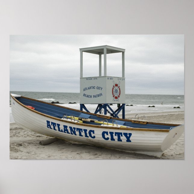 Atlantic City, NJ Lifeguard Poster (Vorne)