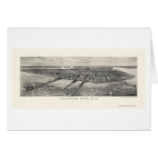 Atlantic City, NJ panoramische Karte - 1905