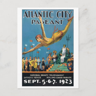 Atlantic City Pageant, 1923 Postkarte