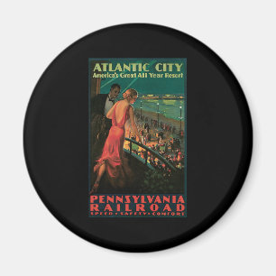 Atlantic City Pennsylvania Eisenbahn Magnet