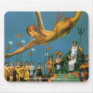 Atlantic City Poster-Maustaste Mousepad