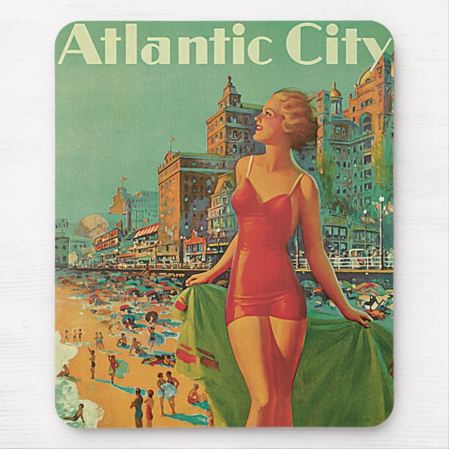 Atlantic City Resort, Pennsylvania Railway Travel Mousepad (Vorne)