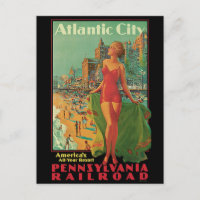 Atlantic City Resort, Pennsylvania Railway Travel
