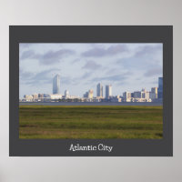Atlantic City Skyline Foto Poster