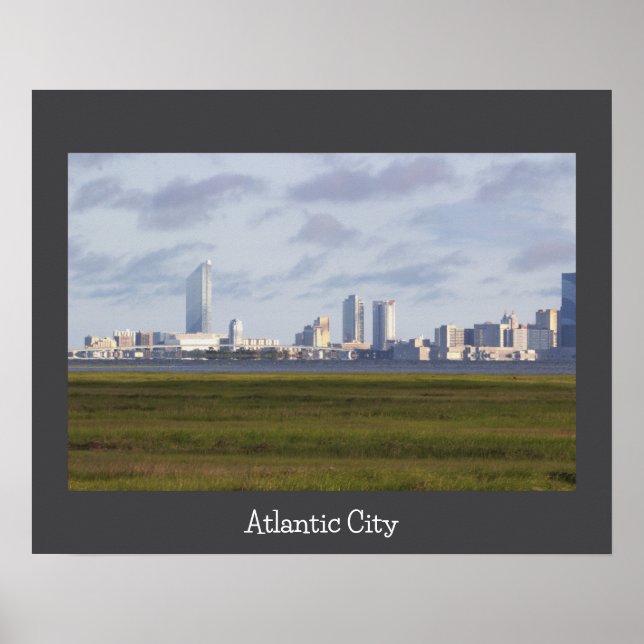Atlantic City Skyline Foto Poster (Vorne)