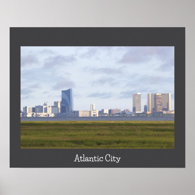 Atlantic City Skyline Foto Poster (Vorne)