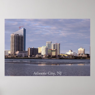 Atlantic City Skyline-Fotoplakat Poster