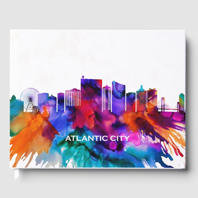 Atlantic City Skyline Gästebuch (Vorderseite)
