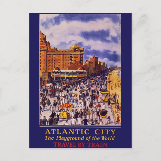 Atlantic City Travel by Travel Postkarte (Vorderseite)