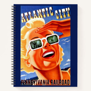 Atlantic City über Pennsylvania Railroad Notizbuch