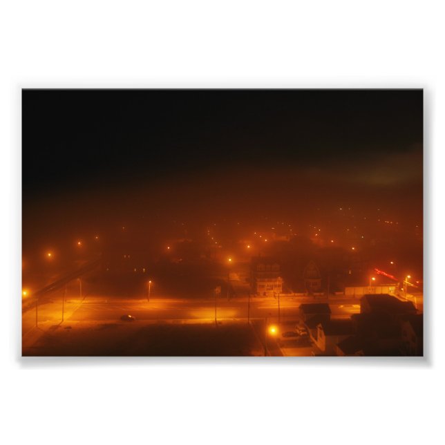 Atlantic City Under Fog 4" x 6" Print Fotodruck (Vorne)