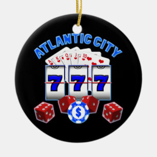 ATLANTIC CITY VERZIERUNG KERAMIK ORNAMENT