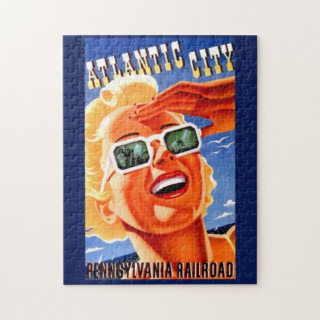Atlantic City via Pennsylvania Railway Puzzle (Vertikal)