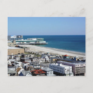 Atlantic City von oben Postkarte