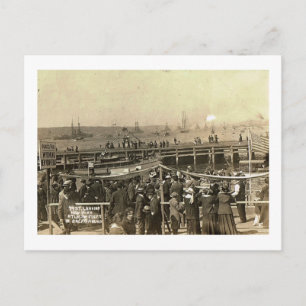 Atlantic Fleet, 79th St., New York City Vintag Postkarte