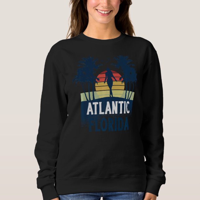 Atlantic Florida Beach Summer Vacation Sweatshirt (Vorderseite)