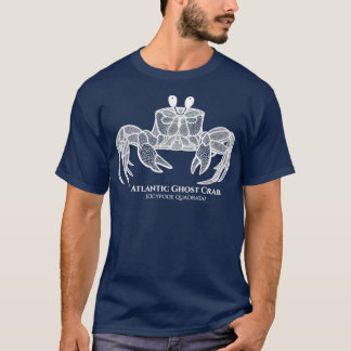 Atlantic Ghost Crab mit Namen Tierdesign auf bl T-Shirt