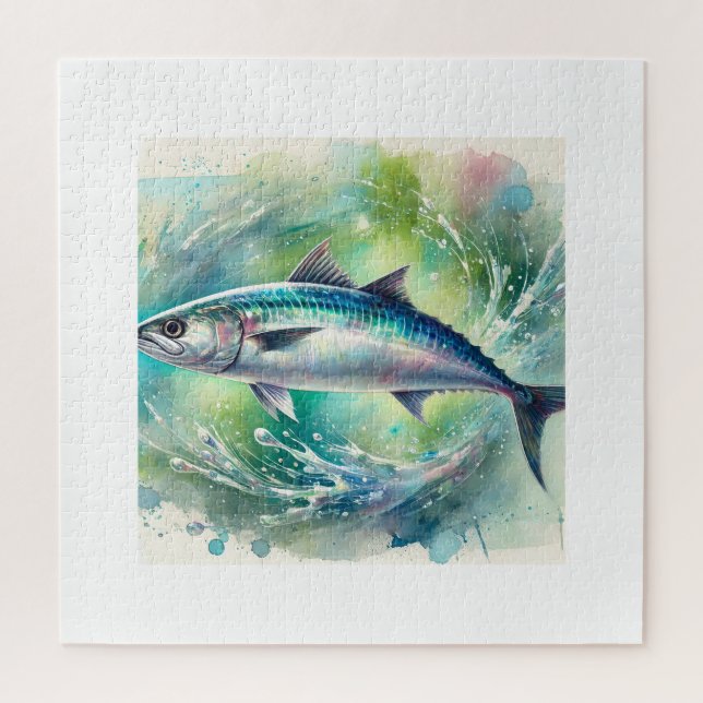 Atlantic Herring 040924AREF139 - Watercolor Puzzle (Vertikal)