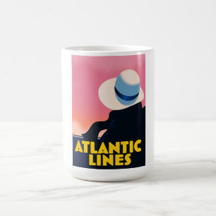 Atlantic Lines Kreuzfahrtschiff Reiseplakat Kaffeetasse